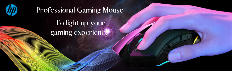 HP Wired Gaming Mouse For PC Mac USB G360 